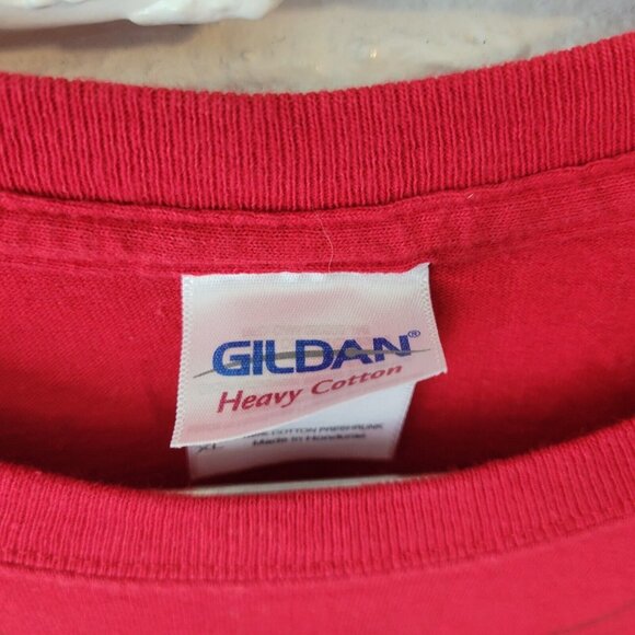 Christmas Womens Top Extra Large Tee Short Sleeve Holiday Red Candy Cane NOV152E - Picture 7 of 8